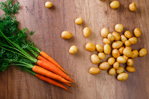 makanan rendah kalori kentang dan wortel