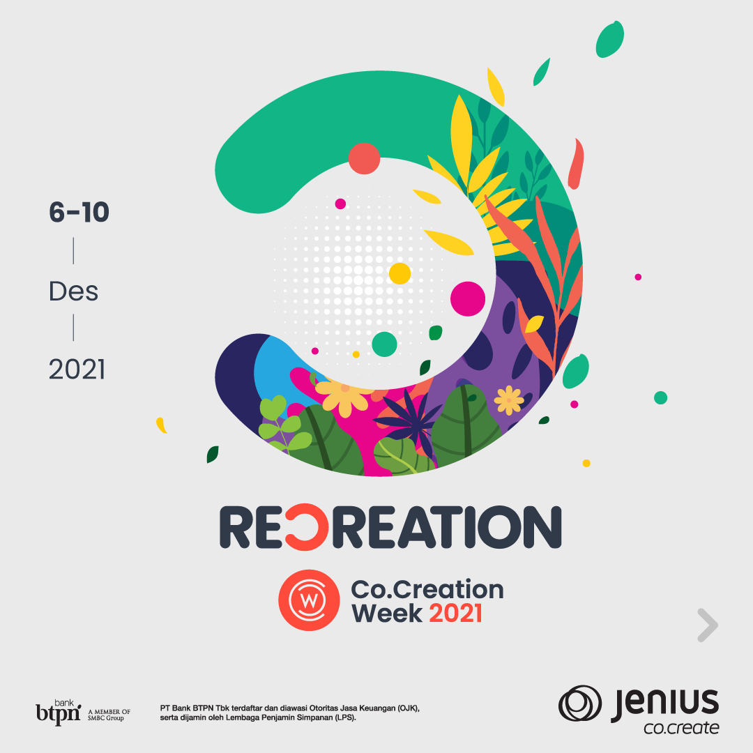 Re-kreasi sambil Rekreasi? Bisa di Jenius Co.Creation Week 2021!
